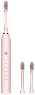 Lush Living Finds Sonic Electric Toothbrush For Adults, Waterproof USB Rechargeable With DuPont Brush Head & High Frequency Cleaning Mode pink