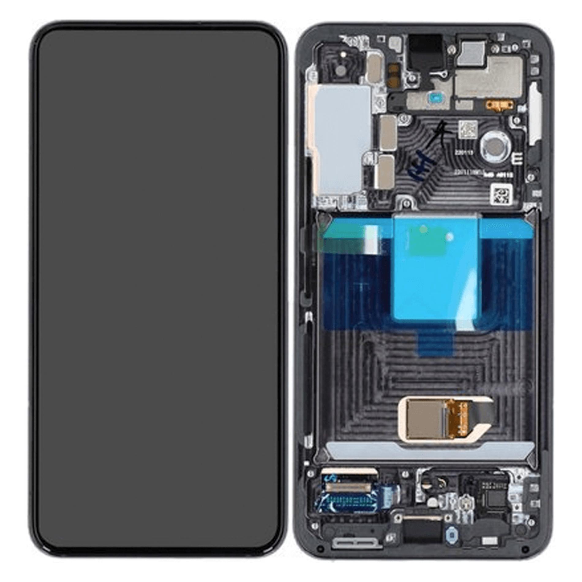 Samsung LCD + Touch + Frame für S901B Galaxy S22 - phantom black (GH82-27520A)