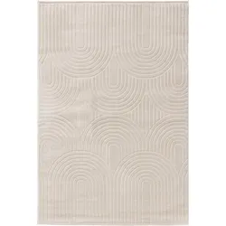 benuta Basic Kurzflor Teppich Claire Cream 120x170 cm - Moderner Kurzflor-Teppich für Wohnzimmer