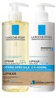 La Roche-Posay Lipikar Huile Lavante AP+ 400 ml + Baume Ap+M Relipidant Anti-Grattage 400 ml Offre Spéciale - Lot 2 Flacons-Pompe de 400 ml