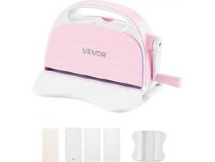 VEVOR Manuelle Stanz- & Prägemaschine, 76 mm Schnittbreite, Tragbare Embossing Machine mit Stanzplatten, Ergonomischer Griff, für Kunsthandwerk, Scrapbooking, Kartenherstellung & Bastelarbeiten
