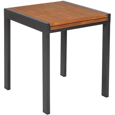 Gartentisch MERXX, grau (graphit, natur, graphit, natur), H:75cm T:65cm, Tische, Gartentisch, BxTxH: 65-130x65x75 cm