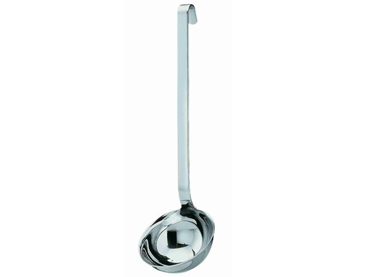 Schöpflöffel RÖSLE, silber (edelstahlfarben), Ø:7cm, Edelstahl 18/10, Kochlöffel, Schöpflöffel, Schöpfkelle mit Hakengriff, Edelstahl 18/10, spülmaschinengeeignet