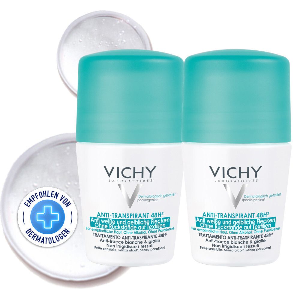 Vichy DEO Roll-on Anti-Flecken 48h 2x50 ml Roller