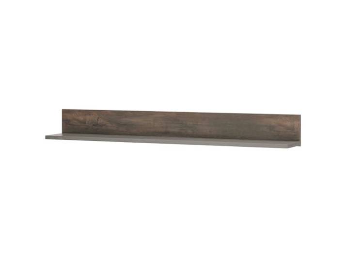 Lomadox Wandregal Wandboard 152cm, in anthrazit mit Eiche