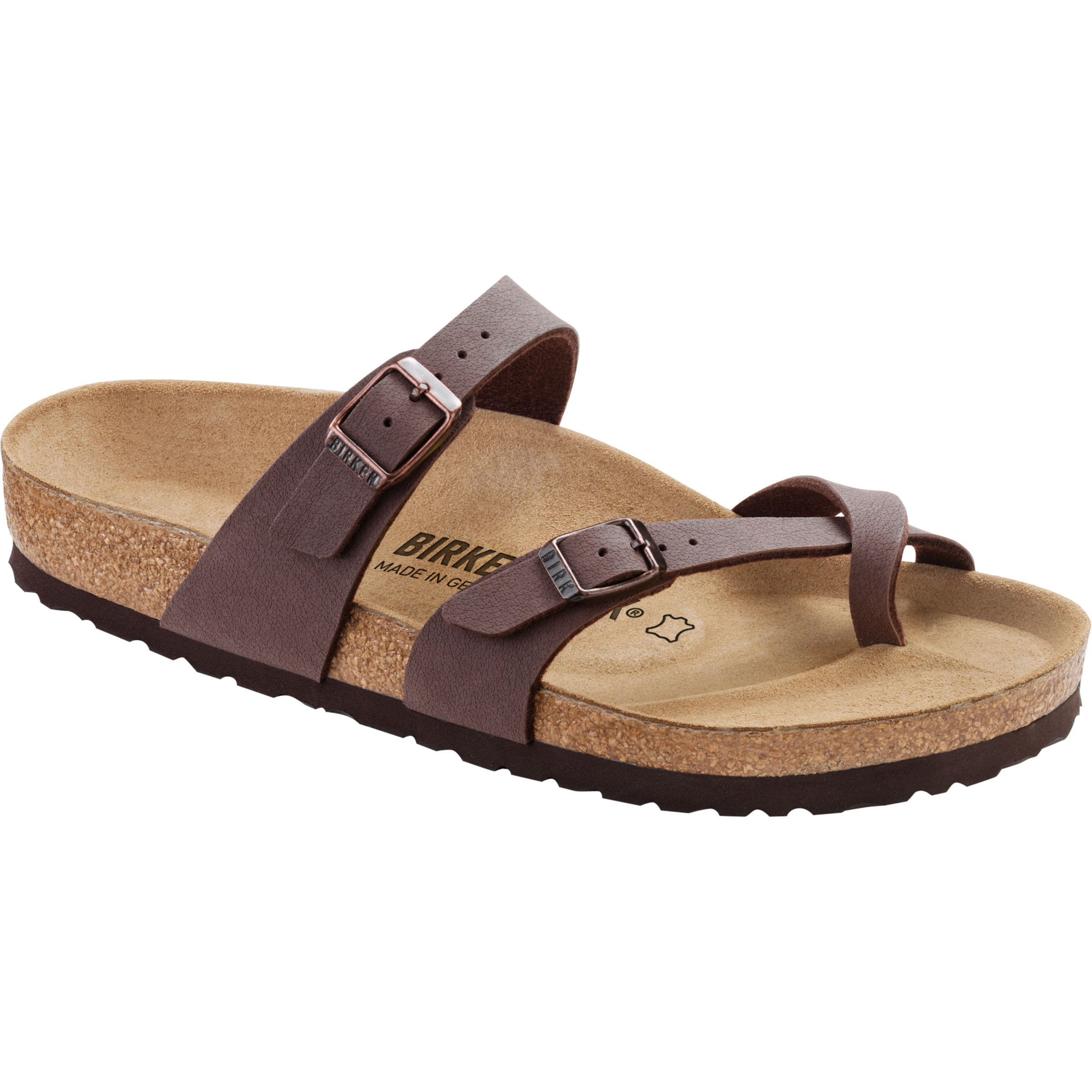 Birkenstock Mayari Birkibuc Regular Sandale Damen Sandalen braun Größe 38 Lifestyle