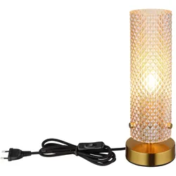 Globo, Tischlampe, Karolo E14 Tischleuchte 40W Goldfarben, Metall Ø8cm 15775T (E14)