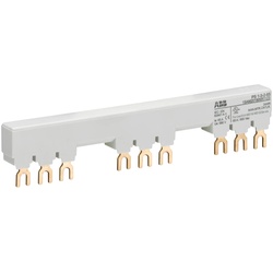 ABB PS1-3-2-65 3-Phasen-Sammelschiene für 3 MS116 / MS132 mit 2 HK/SK, Ie=65A 1SAM201906R1123