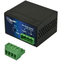 Allnet ALL-B100-24VDC, Power-Booster 24VDC to 4855VDC max. 95W DIN Industrial, Router, Grün