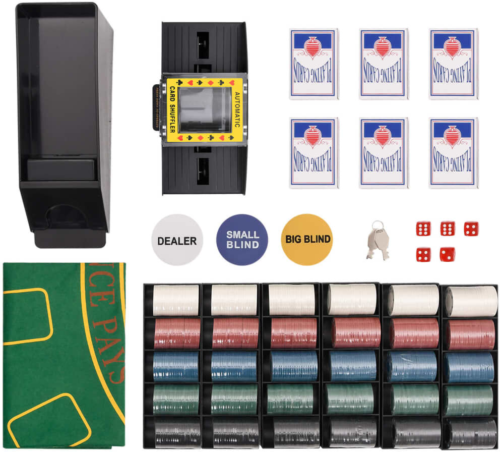 vidaXL Jeu de jetons de poker 600 pcs 4 g