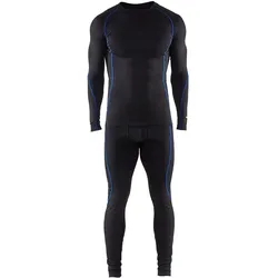Unterwäsche-Set lang "6810" LIGHT schwarz - 4XL - schwarz