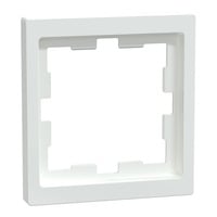 Rahmen einfach Lotosweiß D-Life MEG4010-6535, Abdeckrahmen, Thermoplast, glänzend weiß (glänzend), Retail