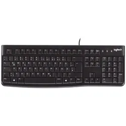 Logitech K120 Kabelgebundene Tastatur Schwarz