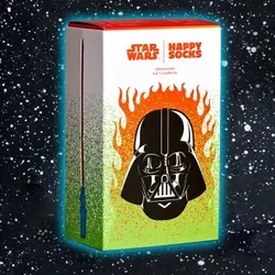 Happy socks 3P Star Wars Yoda And Vader Gift Box Schwarz Baumwolle Gr 36/40