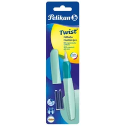 Pelikan Twist P457 Füllfederhalter Kartuschenfüllsystem Mintfarbe 1 Stück(e)