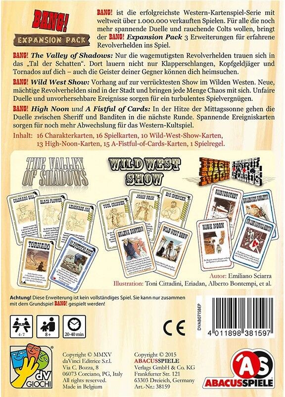 Da Vinci Giochi Bang ! : Expansion Pack