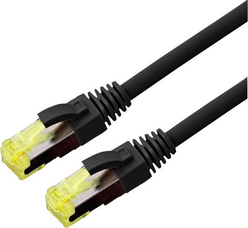 Roline 21.15.0748 RJ45 Patchkabel 0.15m Schwarz 1St.