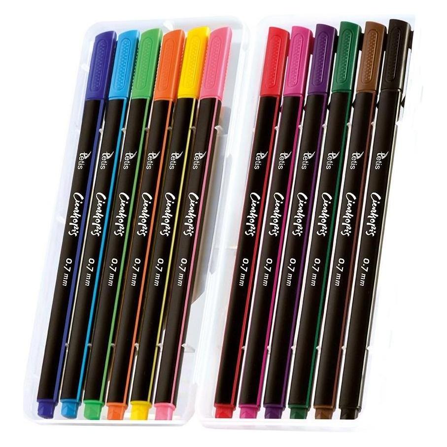 Tetis Fineliner 12k dreieckig 0,7mm (KC001-B) (12x) (KC001-B)