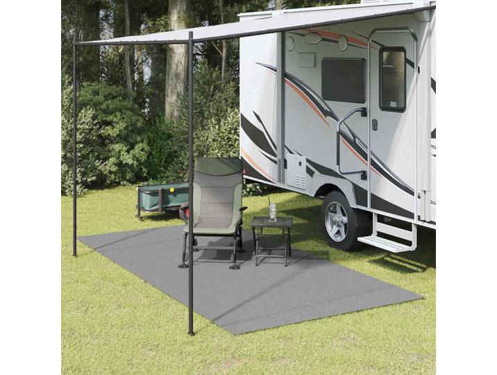vidaXL Zeltteppich Anthrazit 250 x 250 cm Polyester