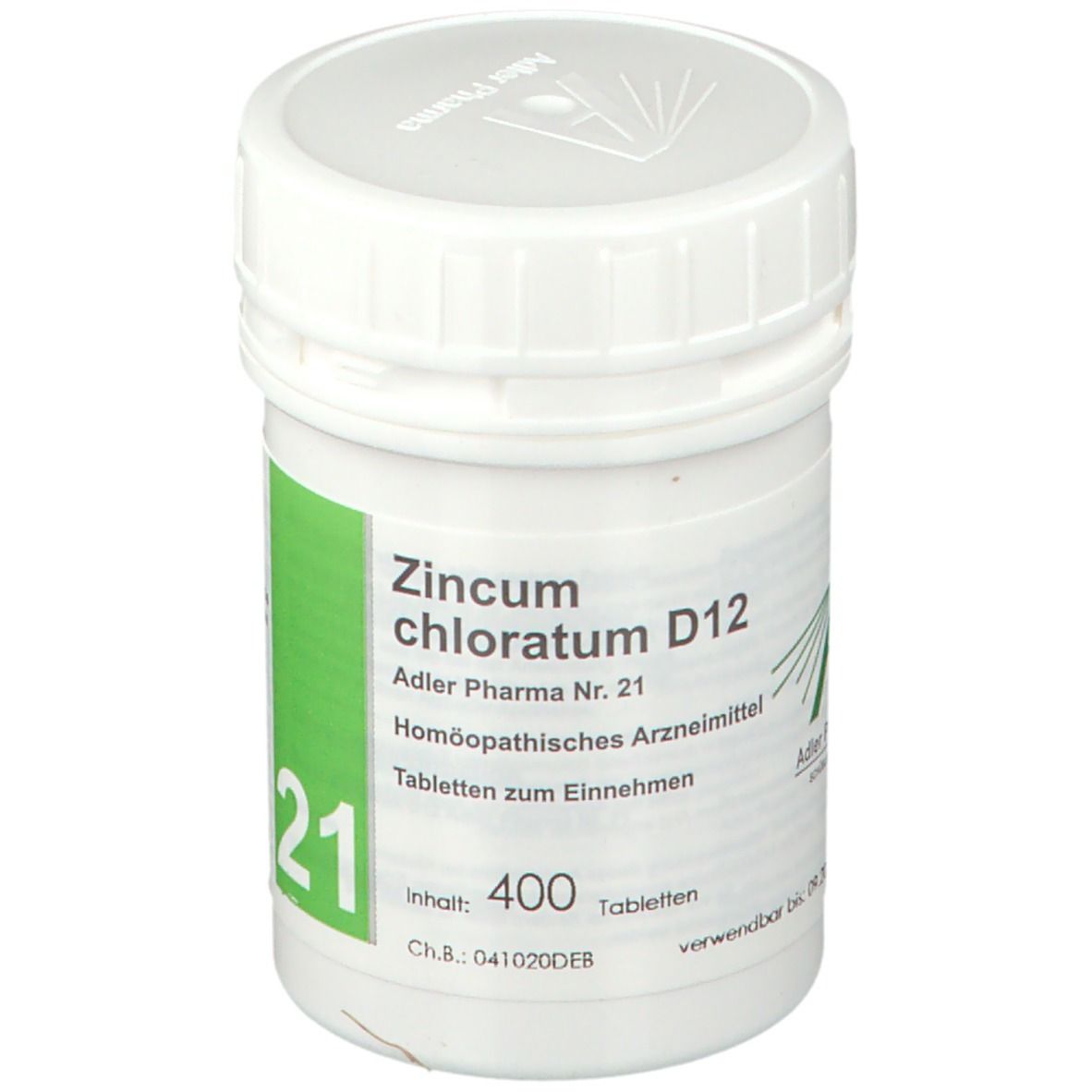 Biochemie Adler 21 Zincum chloratum D 12 Tabletten 400 St