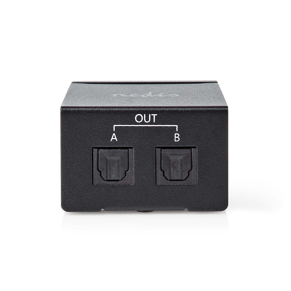 Nedis ASPL2512BK TosLink adapter, zwart, metaal