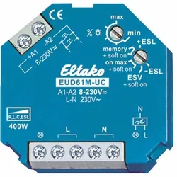 Eltako Dimmer, 400W, universal, Einbauinstallation, Lichtwertspeicher