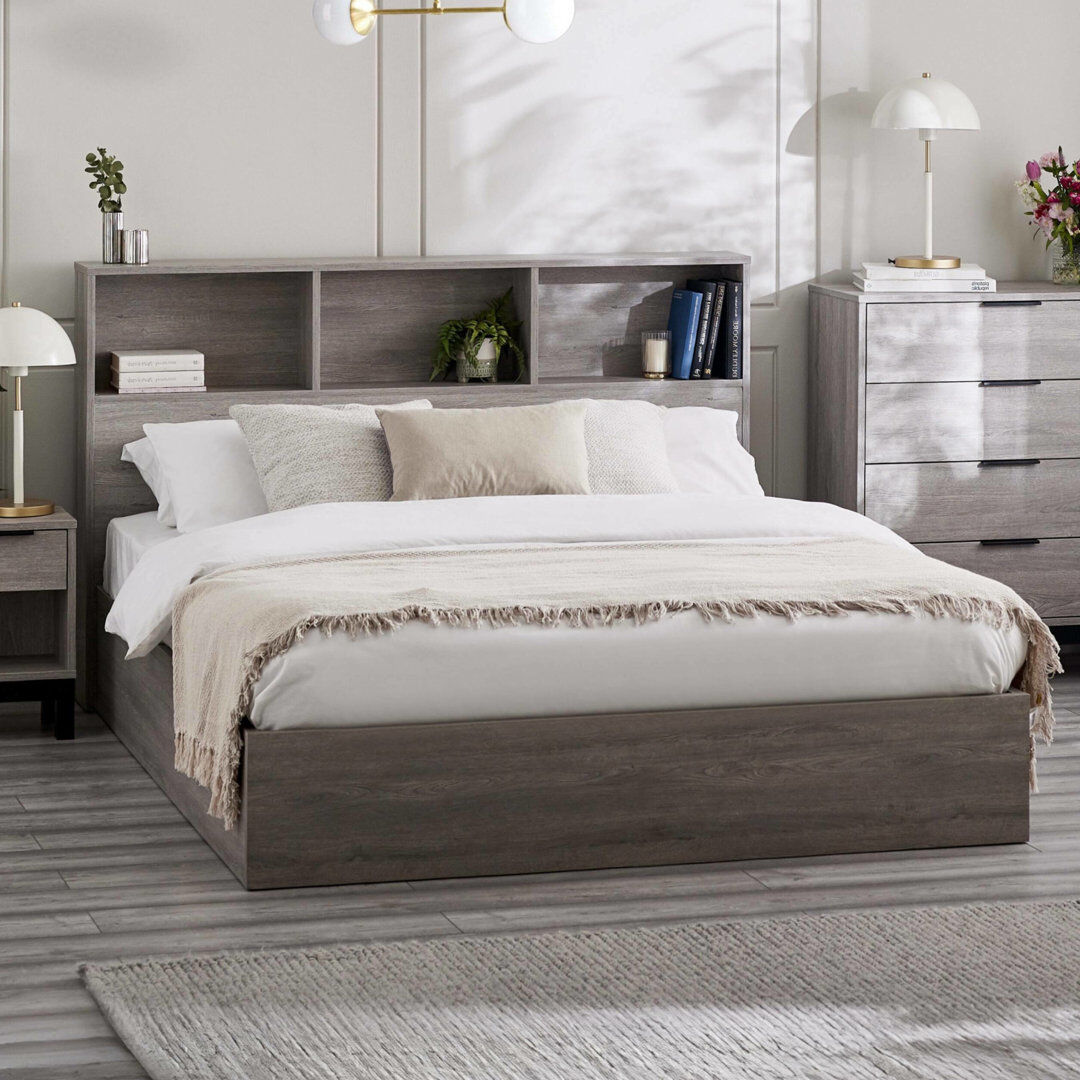 Alpen Home Baehr Bed Grey Kingsize (5')