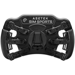 Asetek SimSports Invicta Formula Lenkrad, 4,3-Zoll-LCD, USB-C - Black on Black Edition (PC), Gaming Controller, Schwarz