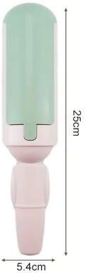 Inspired Finds Reusable Pet Hair Remover Lint Roller Brush Multi Purpose Sticker Lint Remover white