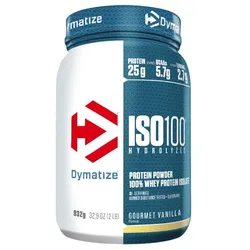 DYMATIZE Getränkepulver ISO 100 Hydrolyzed Proteinpulver Gourmet Vani