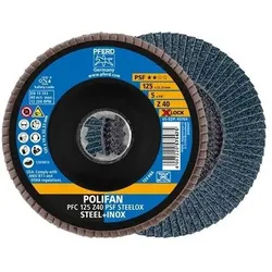 Pferd Tools Fächerscheibe X-LOCK PSF Z STEELOX D.125mm K.40 kon.INOX ZK Z PFERD