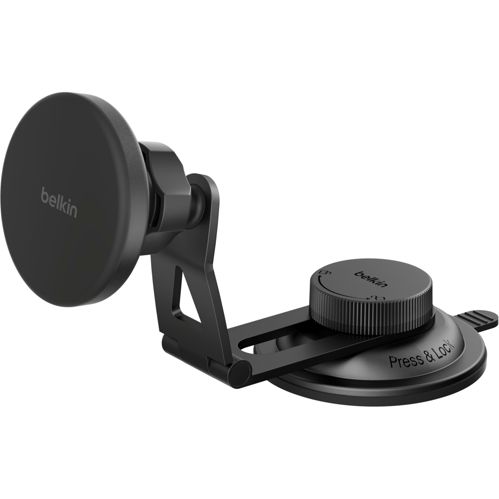 Belkin Magn.kabelloses Kfz-Lade- gerät Qi2 m.Halterung WIC013hqBK