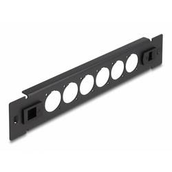 Delock 66899 Patch-Panel 254 mm (10) 1 HE Schwarz Unbestückt