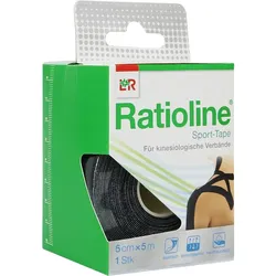 Ratioline Sport-Tape 5cmx5M Schwarz 1 ST