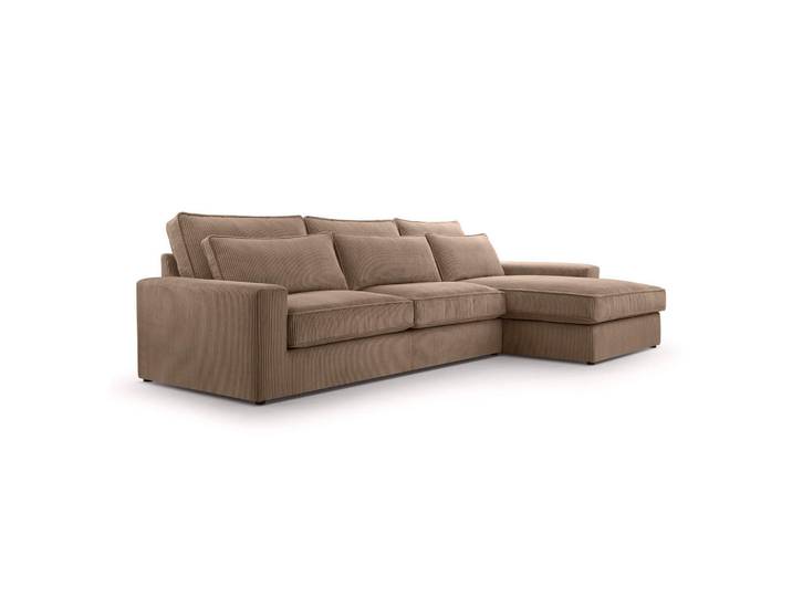 Fedve Ecksofa 4 Sitzer Medan Mini, Braun, L-Form, 276x176 cm, Wohnzimmer, Sofas & Couches, Wohnlandschaften, Ecksofas