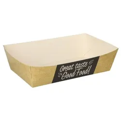 PAPSTAR 600 Pommes-Frites-Trays "pure" 3,5 cm x 7 cm x 12 cm "Good Food" mittel
