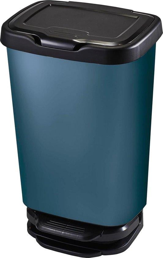 Famanu afvalbak 40 liter mat blauw