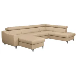 Wohnlandschaft Aspen Leder Beige