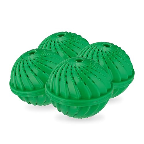 Relaxdays Wasbol set van 4 groen