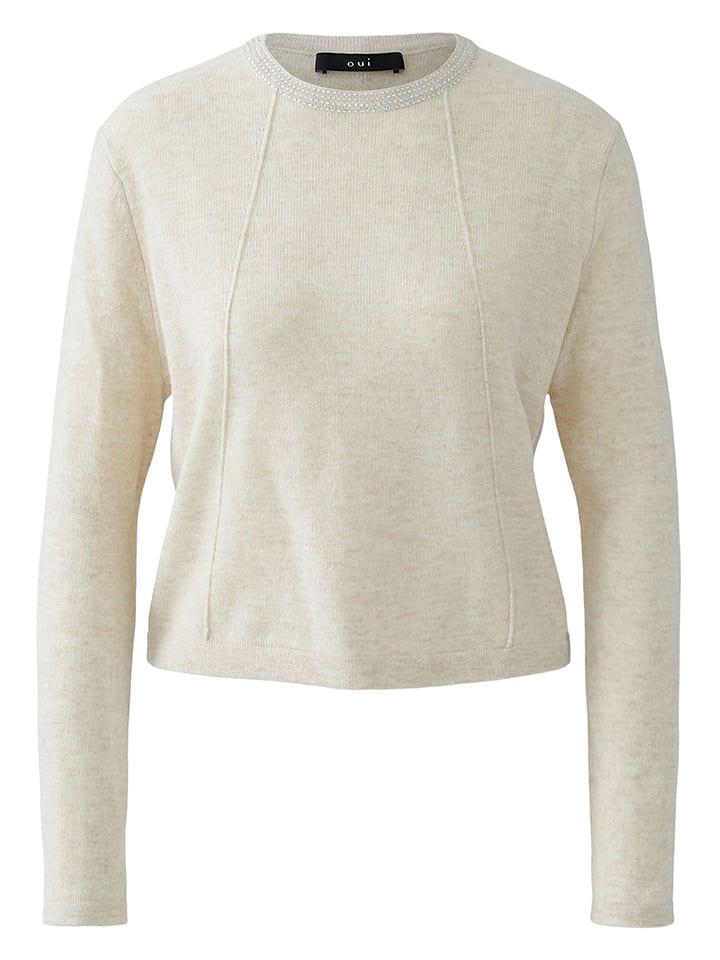 Oui Pullover in Creme - 40