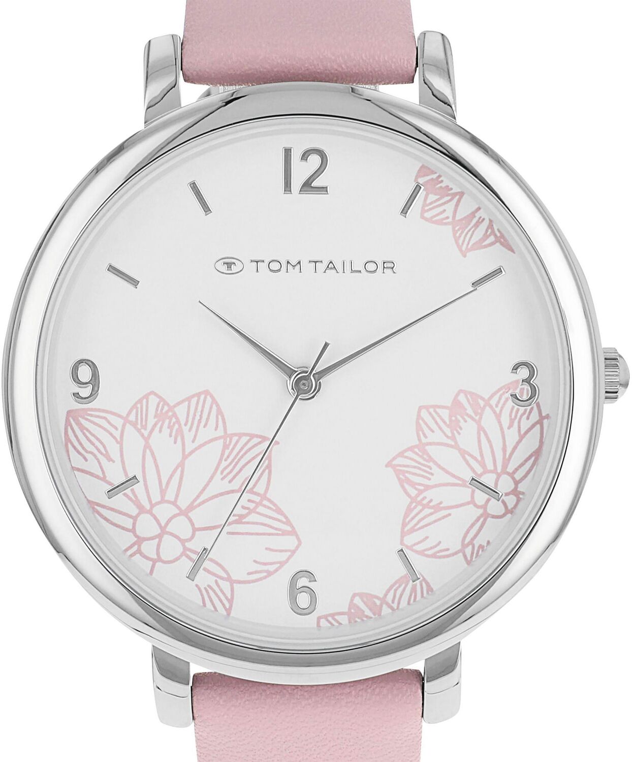 Quarzuhr TOM TAILOR, rosa (rosa, weiß), Armbanduhren, Damen, silberfarben, Quarzuhr, Armbanduhr, Damenuhr, analog