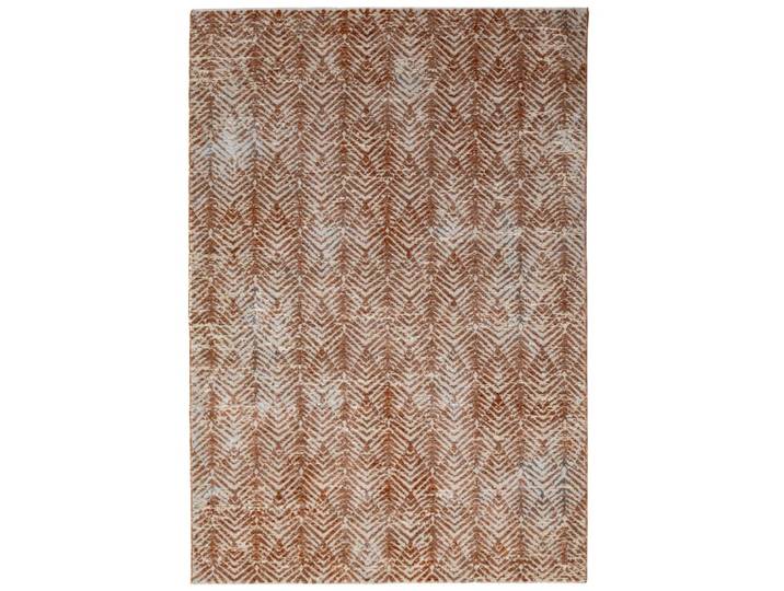 Tapis en polyester facile d'entretien terracotta 160x230cm