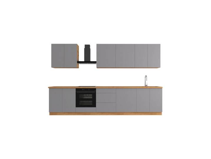 ROYAL24_MARKT Küchenzeile K89-G340 - Nexa - Optimale Raumnutzung mit durchdachter Planung, (Komplett Set), Premium - Modern - Exzellent.
