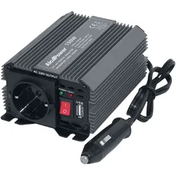 Alcapower Inverter Soft Start 150W 24V auf 230V mit USB, Schutz vor Überlastung, Kurzschluss und Überhitzung, kompakt.