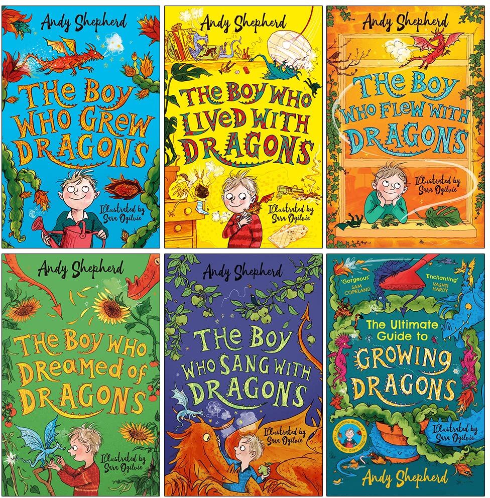Piccadilly Press The Boy Who Grew Dragons Series 6 Books Collection Set by Andy Shepherd – The Boy Who Grew Dragons, Flew with Dragons & Fun Fantasy Adventure Collecti