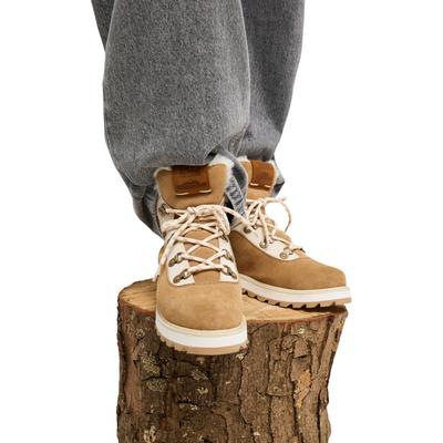Stiefel ROXY "Bradie", Damen, Gr. 6, weiß (weiß, tan), Obermaterial: 98% Leder / 2% Metall, Futter: 100% Polyester, Laufsohle: 100% Gummi., Schuhe Stiefel