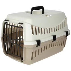 Kerbl Transportbox Expedion creme taupe für Nager Kleintiere Katzen Autozubehör
