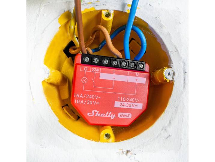 Shelly Controller 1Pm Gen3 Wifi Bluetooth Voor Smart Home Slimme Gadgets