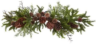 Nearly Natural 30-inch Pine/ Pine Cone Swag