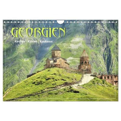 Georgien - Kirchen Klöster Kaukasus (Wandkalender 2027 DIN A4 quer), CALVENDO Monatskalender